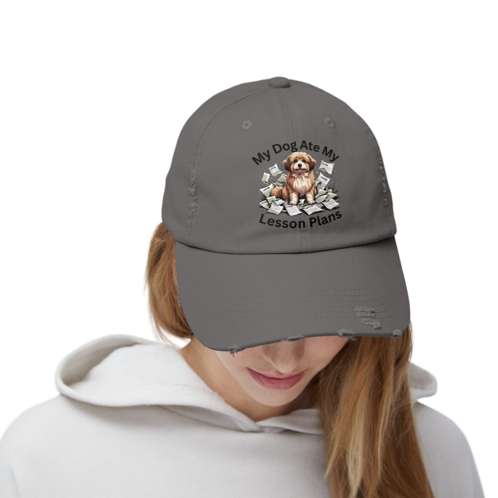 My Dog Ate My Lesson Plans, Unisex Adjustable Baseball Cap - Image 20