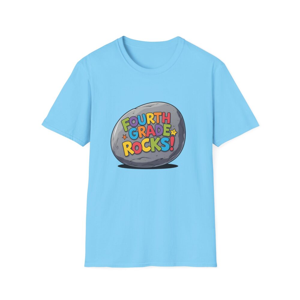 Fourth Grade Rocks - Unisex Soft style T-Shirt - Image 25