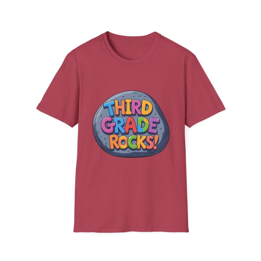 Third Grade Rocks - Unisex Soft style T-Shirt - Image 57