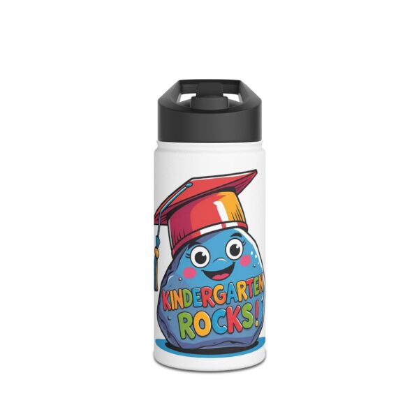 Kindergarten Rocks (white) - Stainless Steel Water Bottle