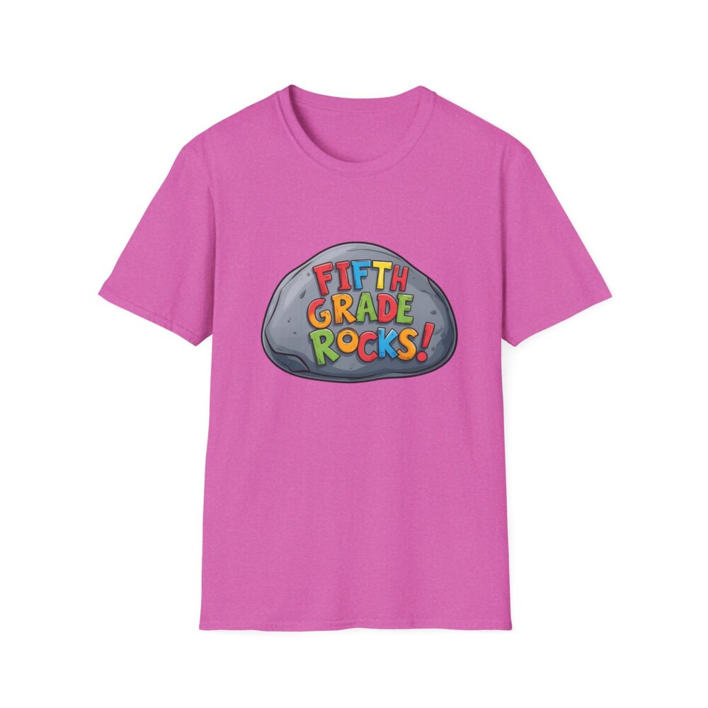 Fifth Grade Rocks - Unisex Soft style T-Shirt - Image 53