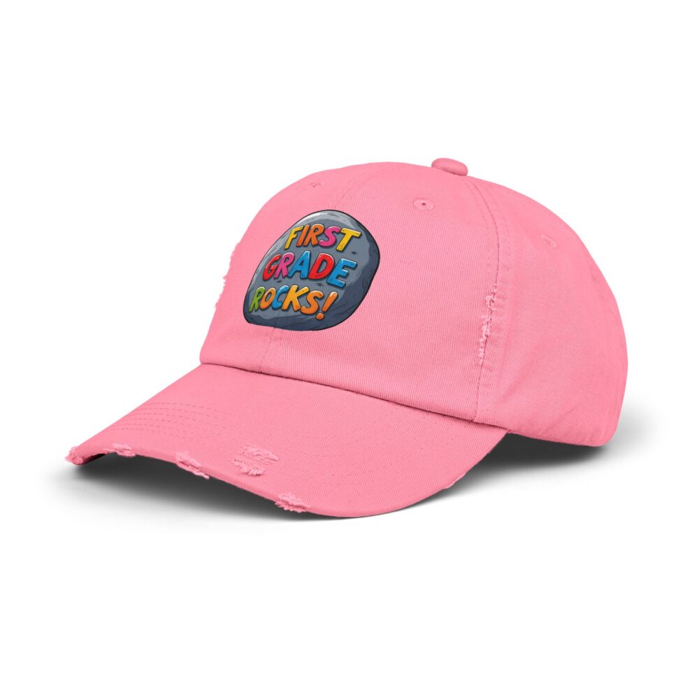 First Grade Rocks, Unisex Adjustable Baseball Cap - Image 26