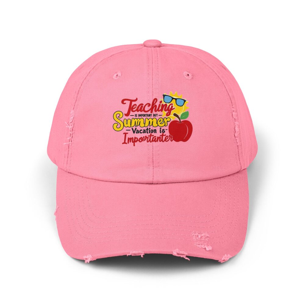 Teaching is Important But Summer is Importanter -Unisex Adjustable Baseball Cap - Image 21