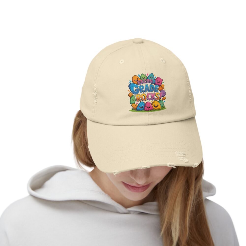 Second Grade Rocks, Unisex Adjustable Baseball Cap - Image 8