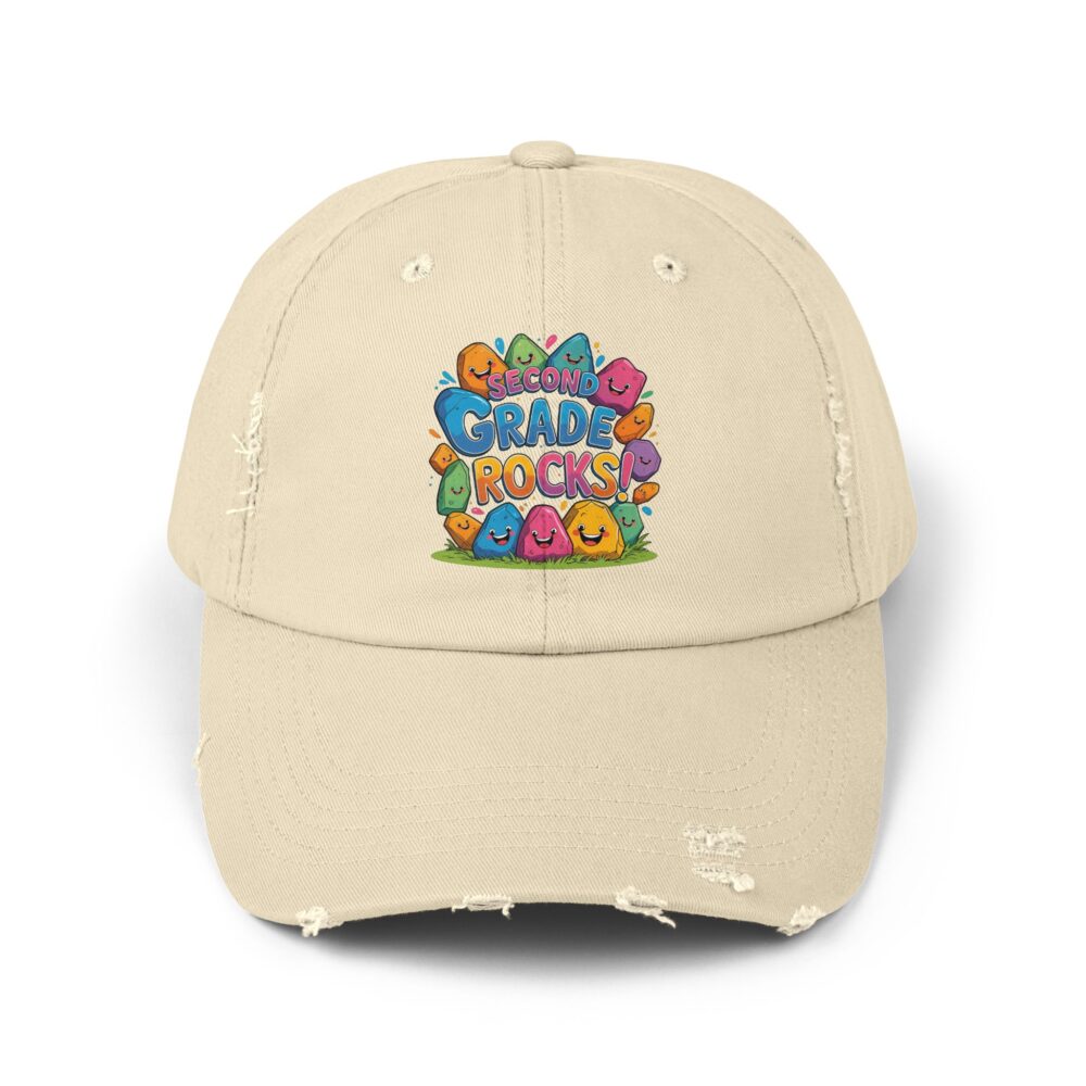 Second Grade Rocks, Unisex Adjustable Baseball Cap - Image 5