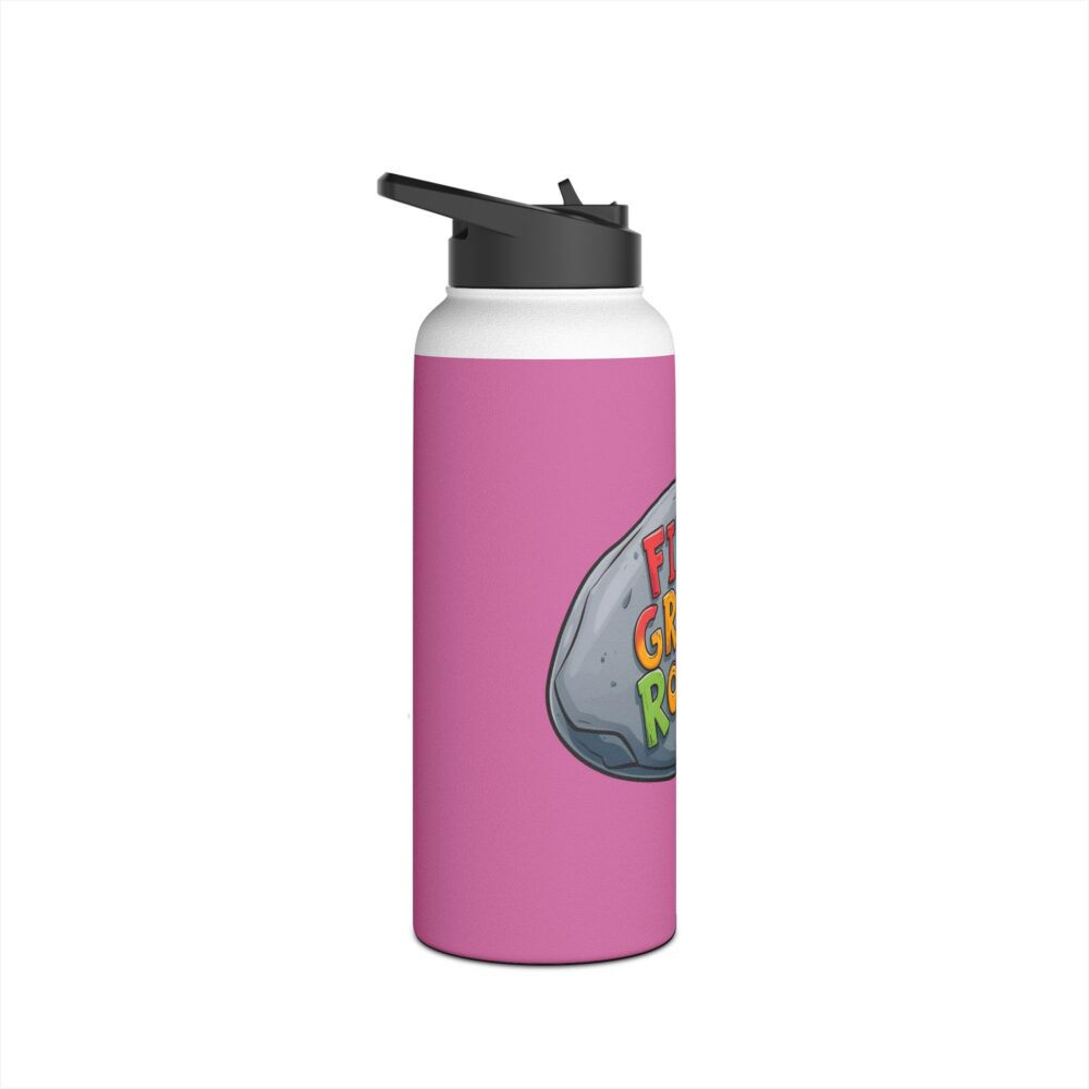 Fifth Grade Rocks (pink) - Stainless Steel Water Bottle - Image 11