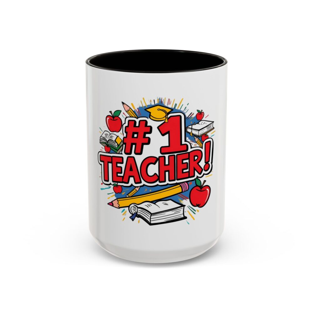 #1 Teacher - Colorful Mugs (11oz, 15oz) - Image 29