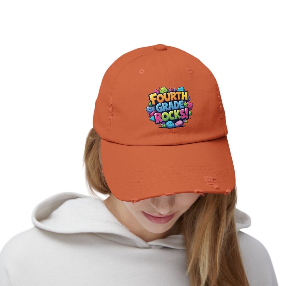 Fourth Grade Rocks, Unisex Adjustable Baseball Cap - Image 12