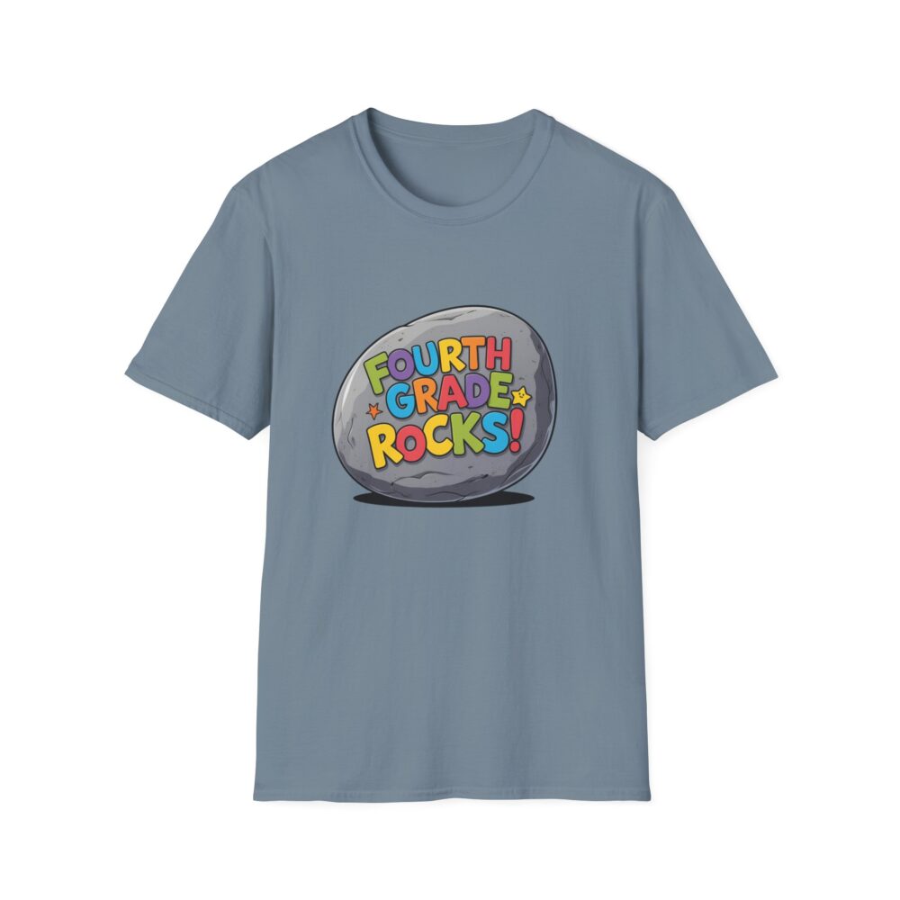 Fourth Grade Rocks - Unisex Soft style T-Shirt - Image 33