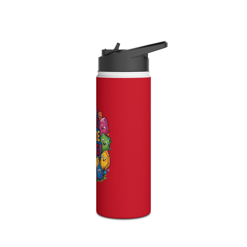 Third Grade Rocks (red) - Stainless Steel Water Bottle - Image 8