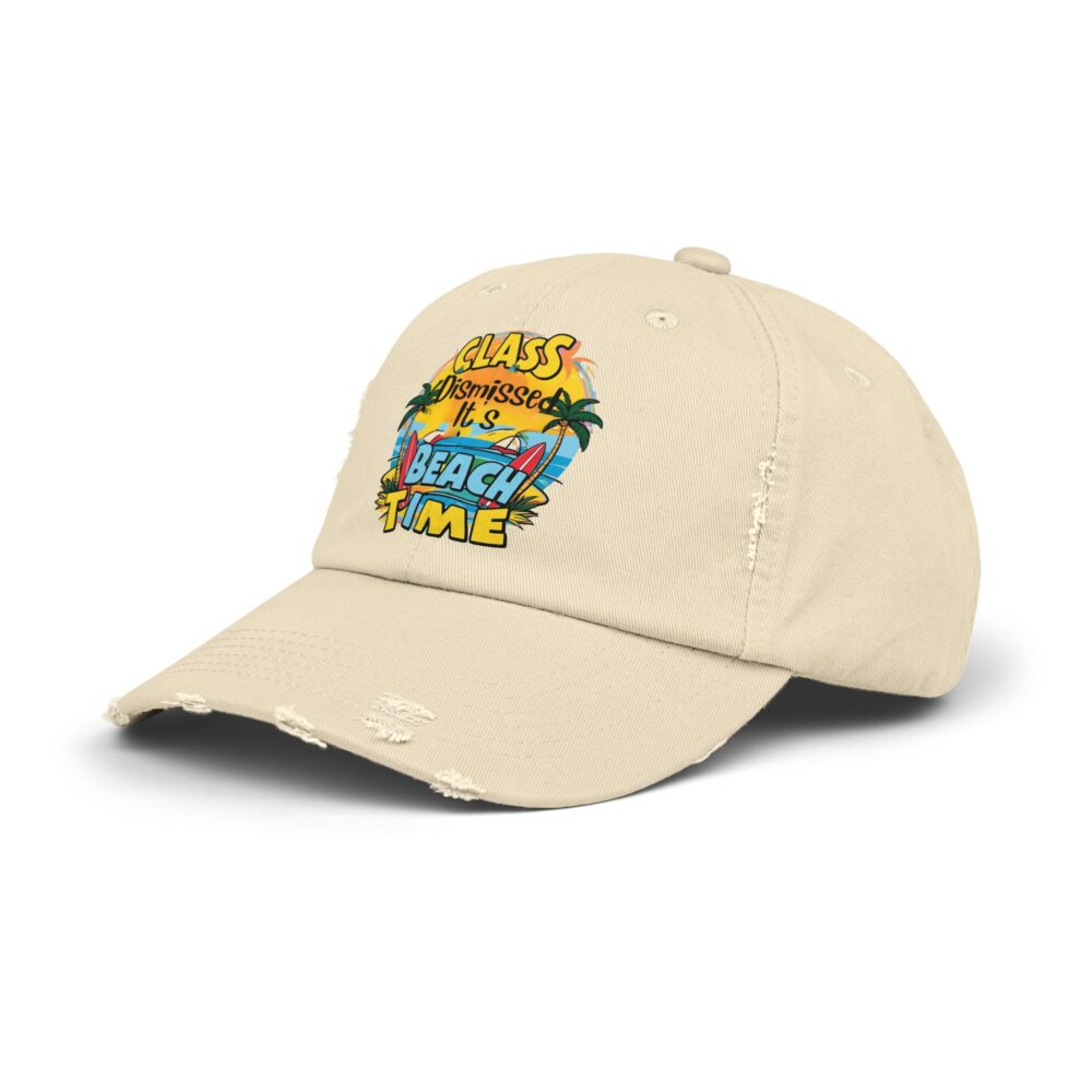 Class Dismissed It is Beach Time - Unisex Adjustable Baseball Cap - Image 6
