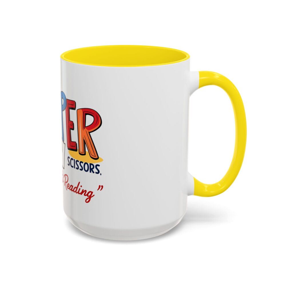 Rock, Paper, Scissors, Nothing Beats Reading - Coffee Mug - Image 62