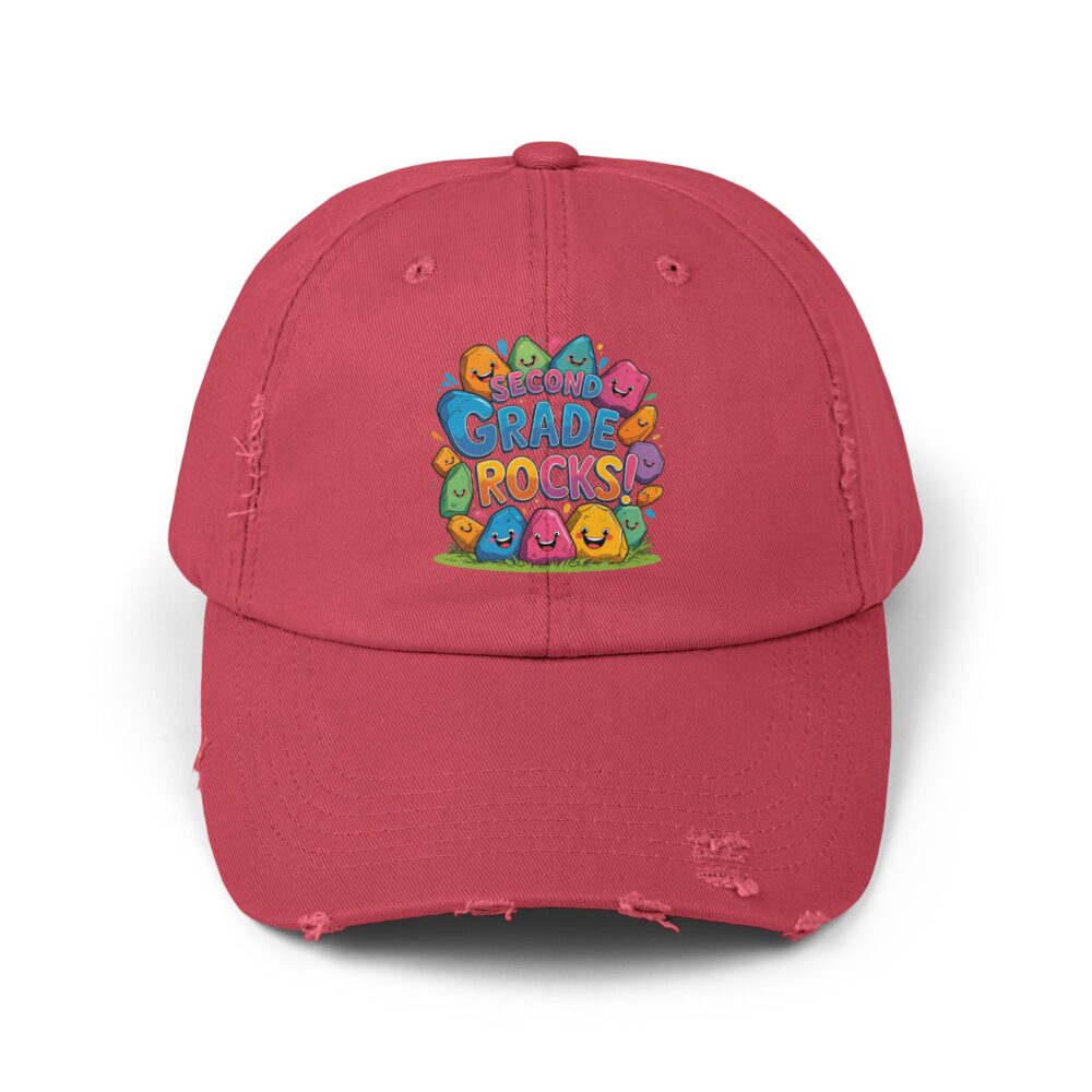 Second Grade Rocks, Unisex Adjustable Baseball Cap - Image 29