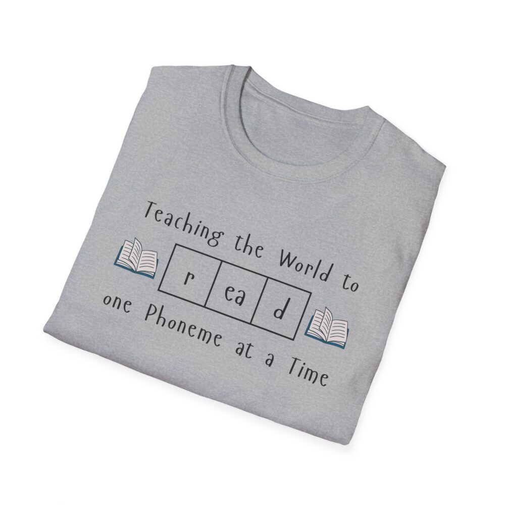 Teaching the World to "Read" One Phoneme at a Time - Unisex Soft style T-Shirt - Image 12