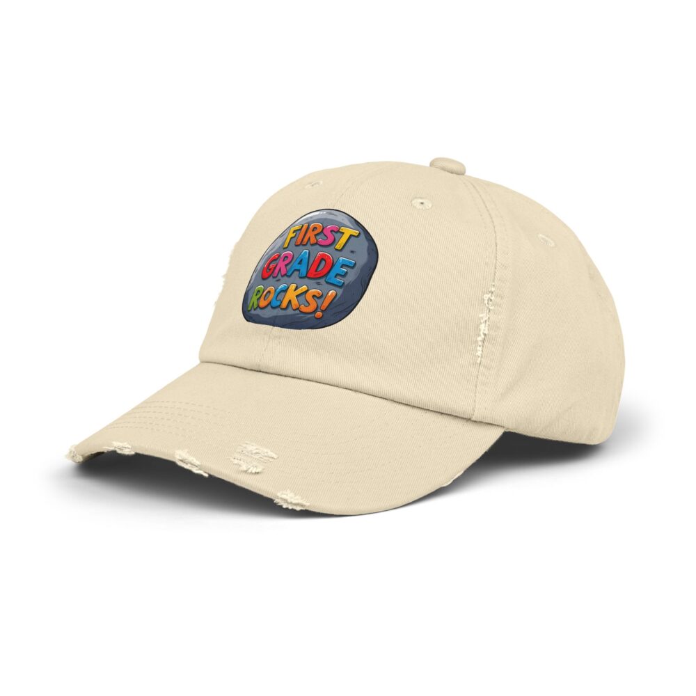 First Grade Rocks, Unisex Adjustable Baseball Cap - Image 6