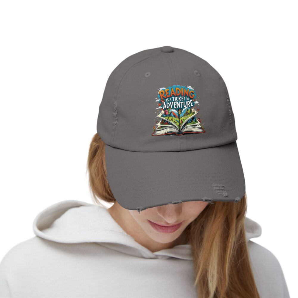 Reading is a Ticket to Adventure - Unisex Adjustable Baseball Cap - Image 24
