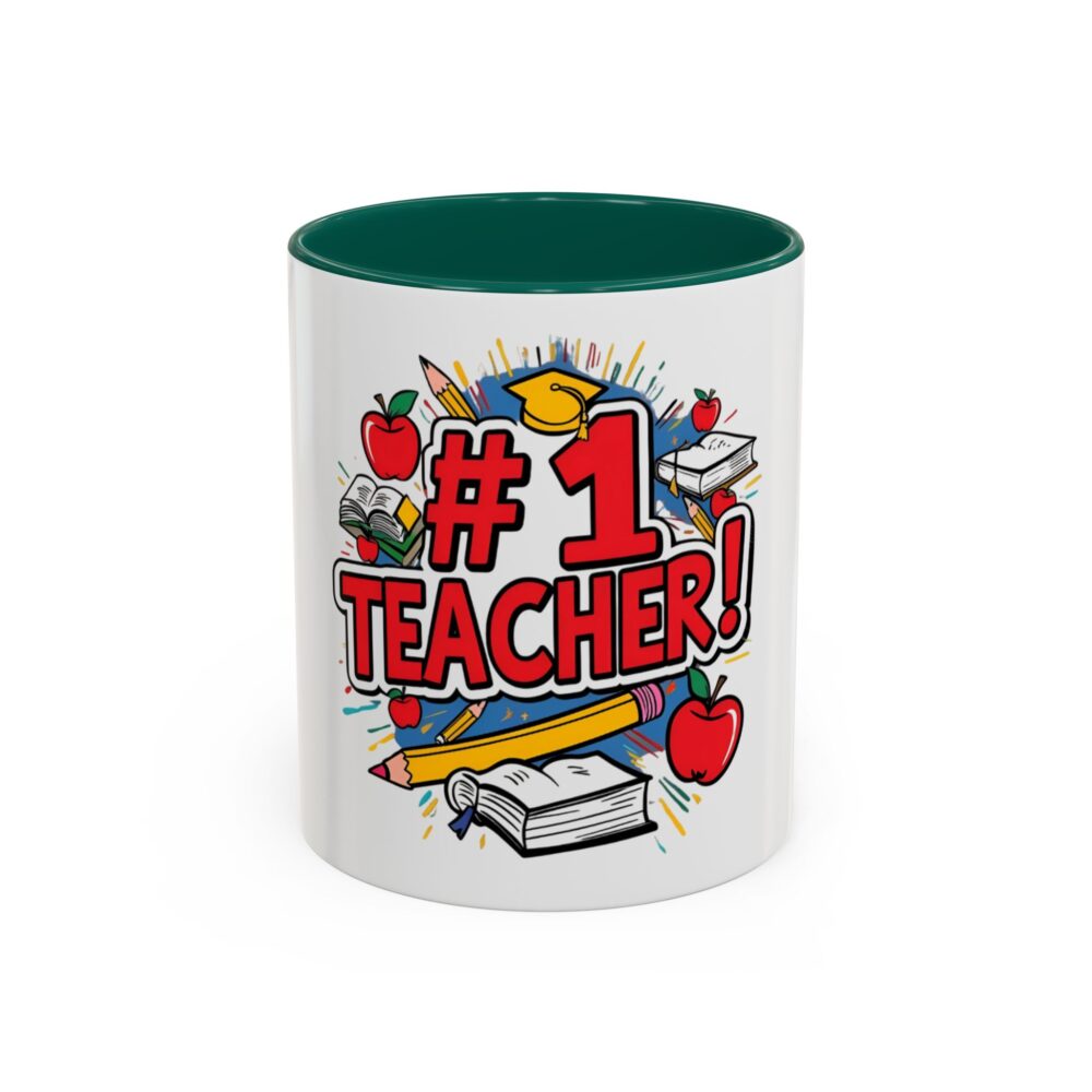 #1 Teacher - Colorful Mugs (11oz, 15oz) - Image 9