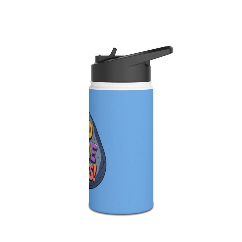 Third Grade Rocks (blue) - Stainless Steel Water Bottle - Image 4