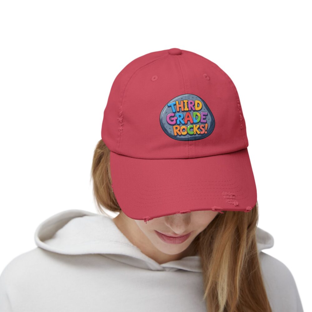 Third Grade Rocks, Unisex Adjustable Baseball Cap - Image 32