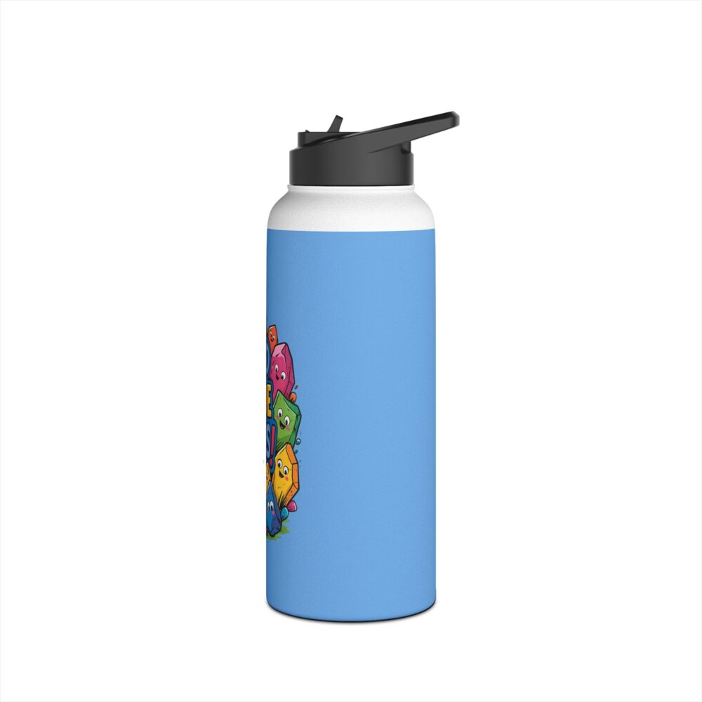 Third Grade Rocks (blue) - Stainless Steel Water Bottle - Image 12