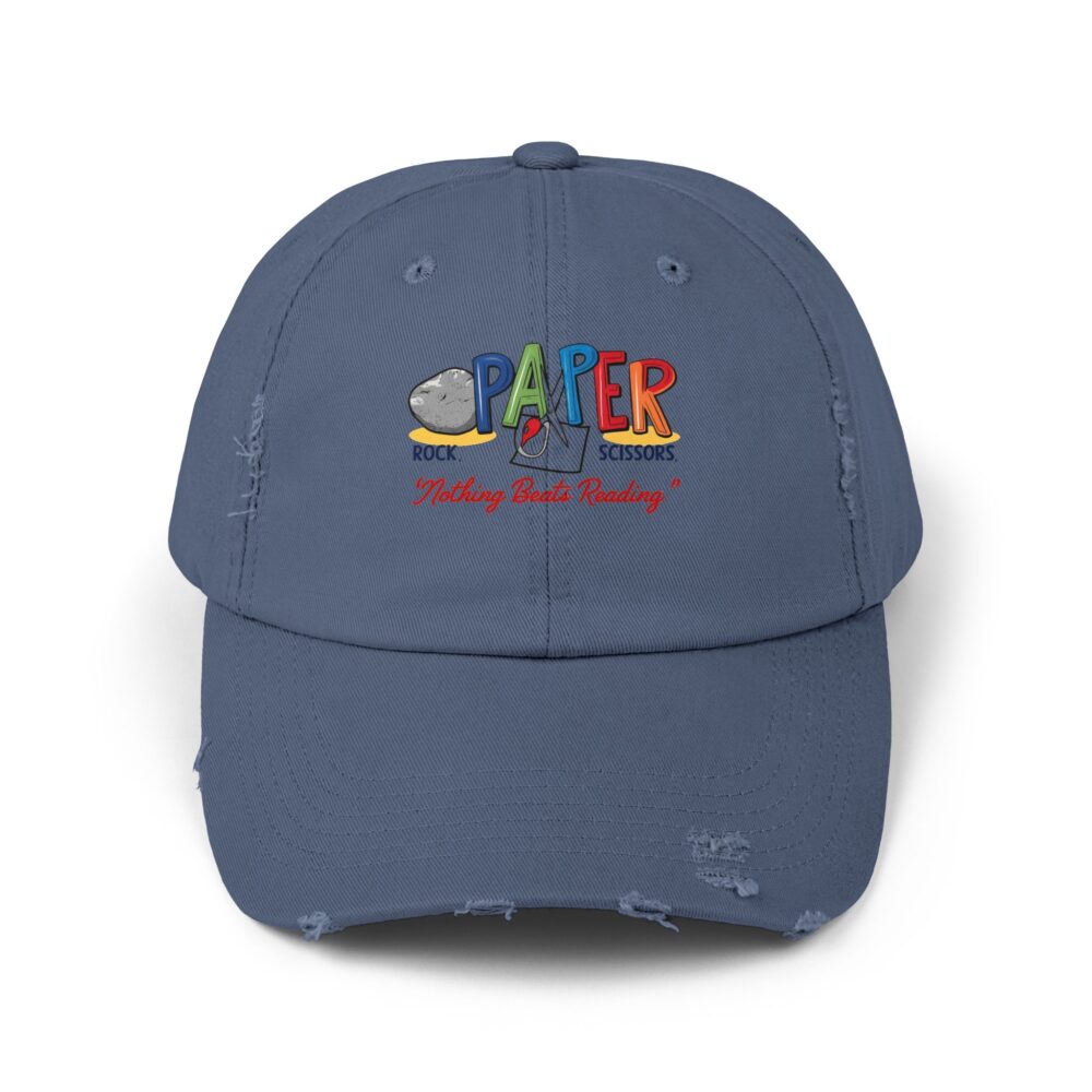 Rock, Paper, Scissors, Nothing Beats Reading - Unisex Adjustable Baseball Cap - Image 9
