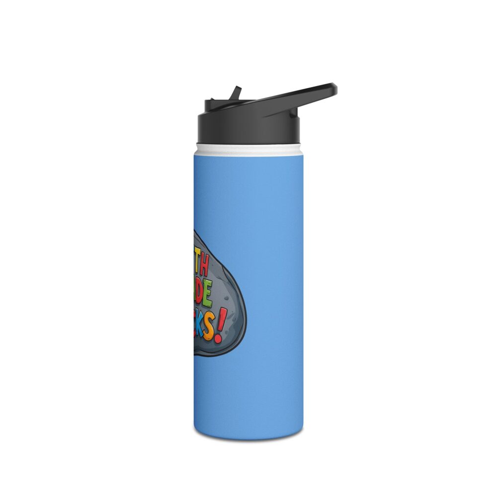Fifth Grade Rocks (blue) - Stainless Steel Water Bottle - Image 8