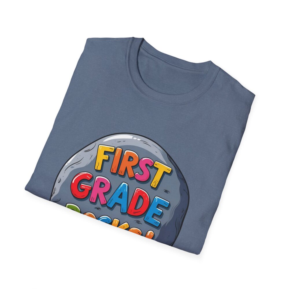 First Grade Rocks - Unisex Soft style T-Shirt - Image 40