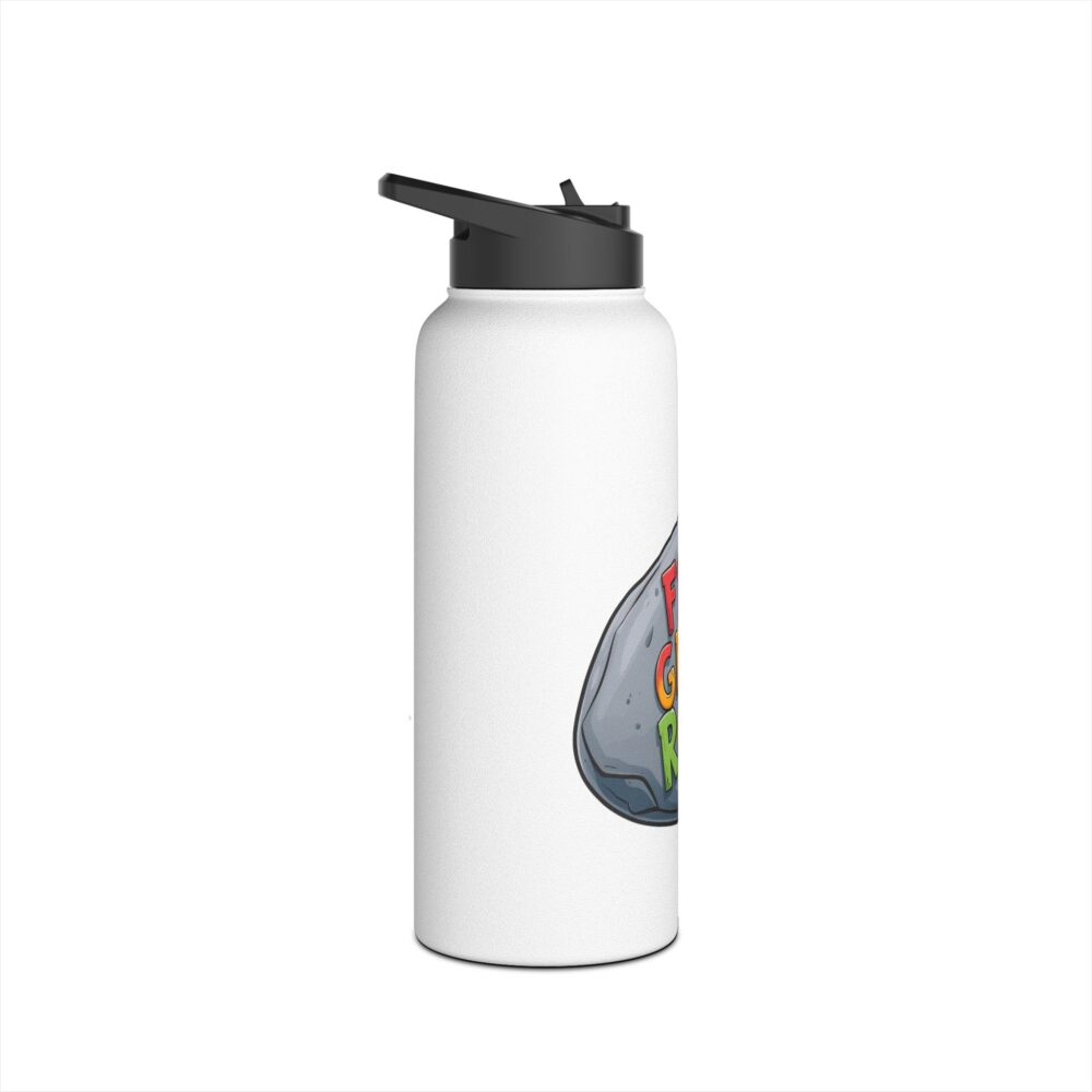 Fifth Grade Rocks (white) - Stainless Steel Water Bottle - Image 11