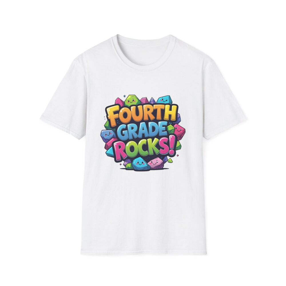 Fourth Grade Rocks - Unisex Soft style T-Shirt