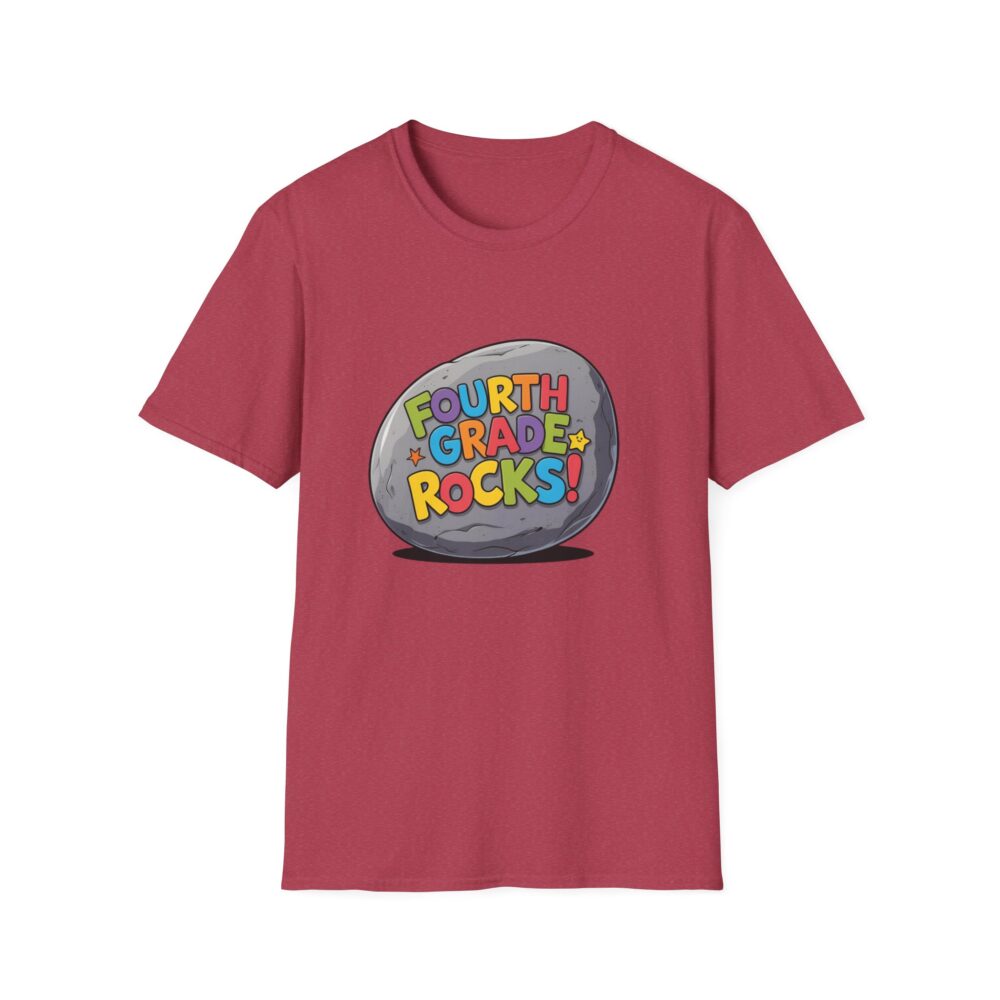 Fourth Grade Rocks - Unisex Soft style T-Shirt - Image 57