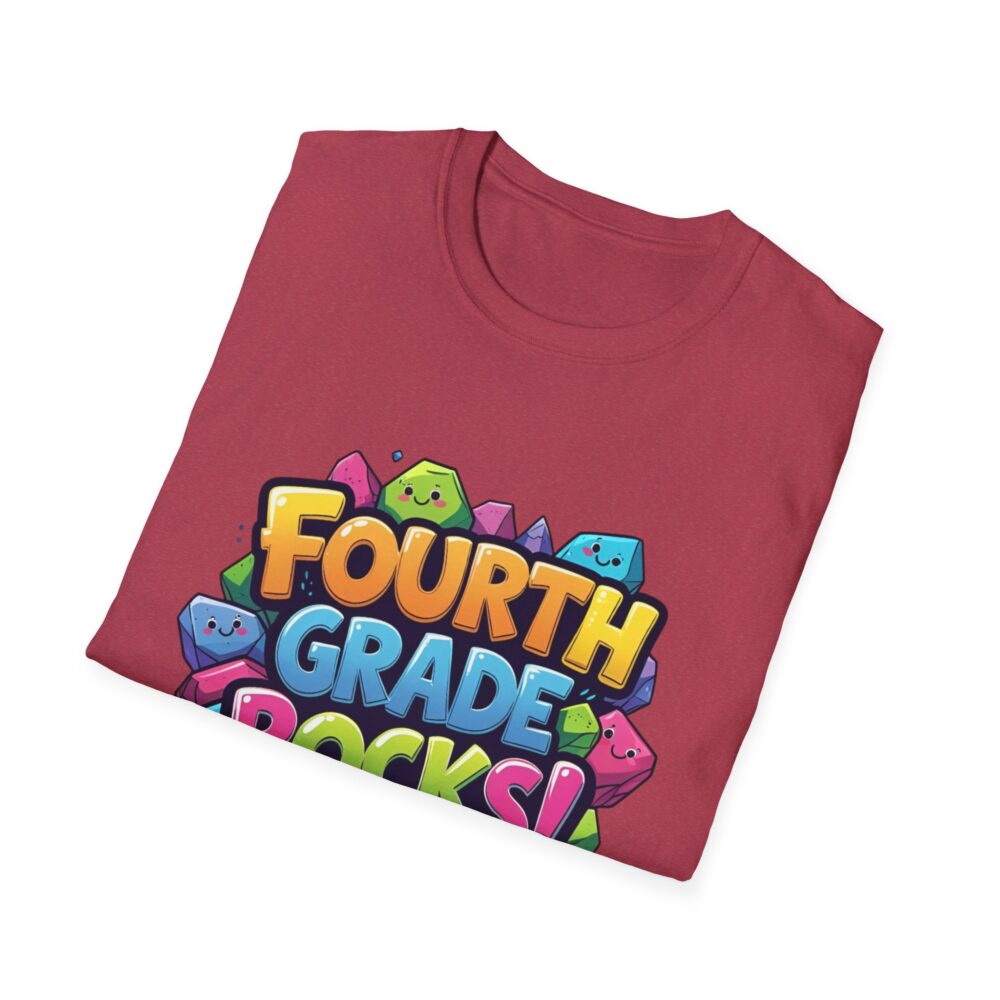 Fourth Grade Rocks - Unisex Soft style T-Shirt - Image 60