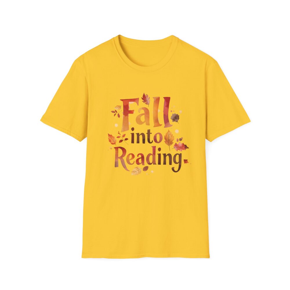 Fall Into Reading-Unisex Soft style T-Shirt - Image 21