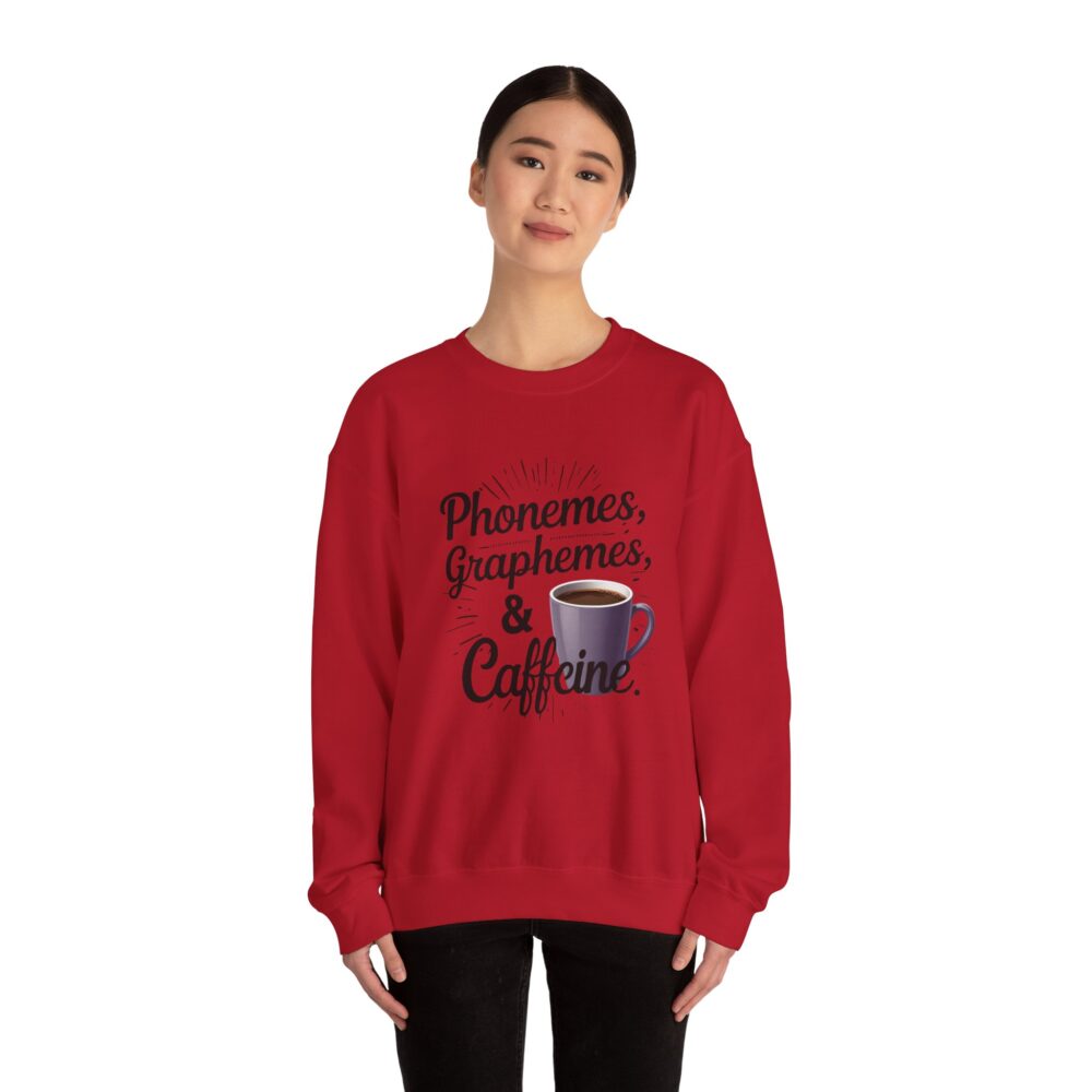 Caffeine & Phonemes Crewneck Sweatshirt | - Image 40
