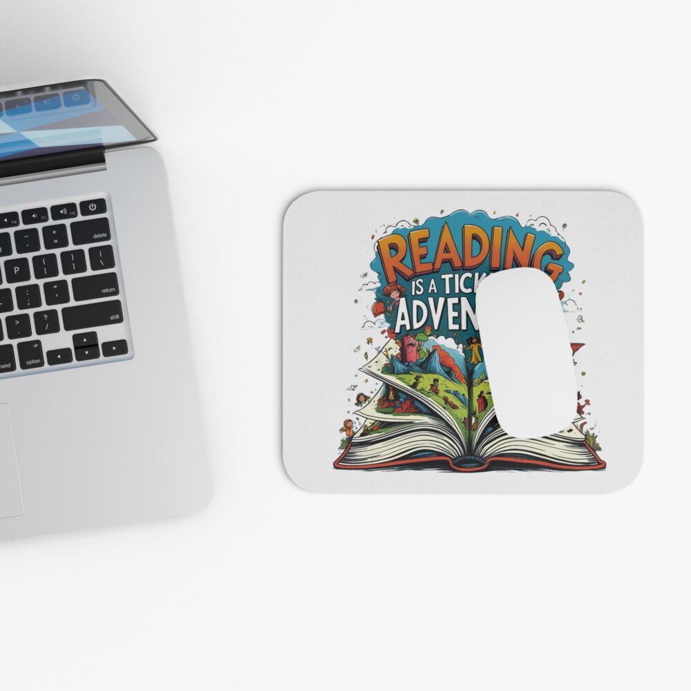 Reading is a Ticket to Adventure - Mouse Pad - Image 4