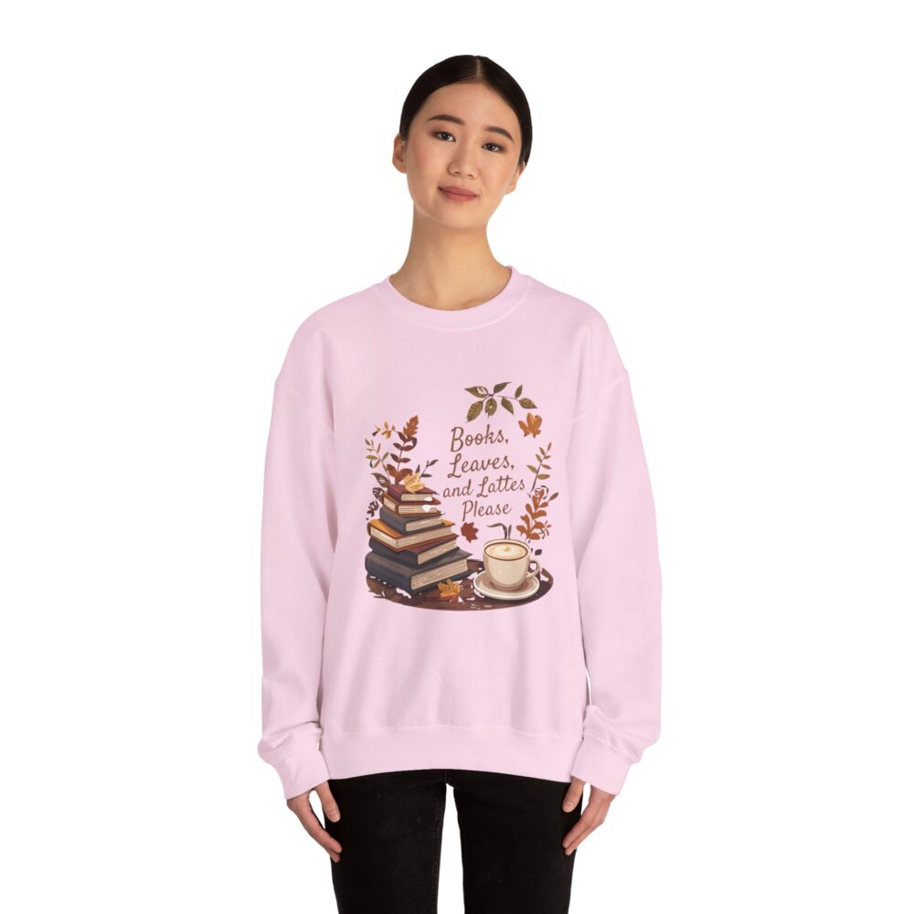Books, Leaves, and Lattes Please-Crewneck Sweatshirt - Image 28