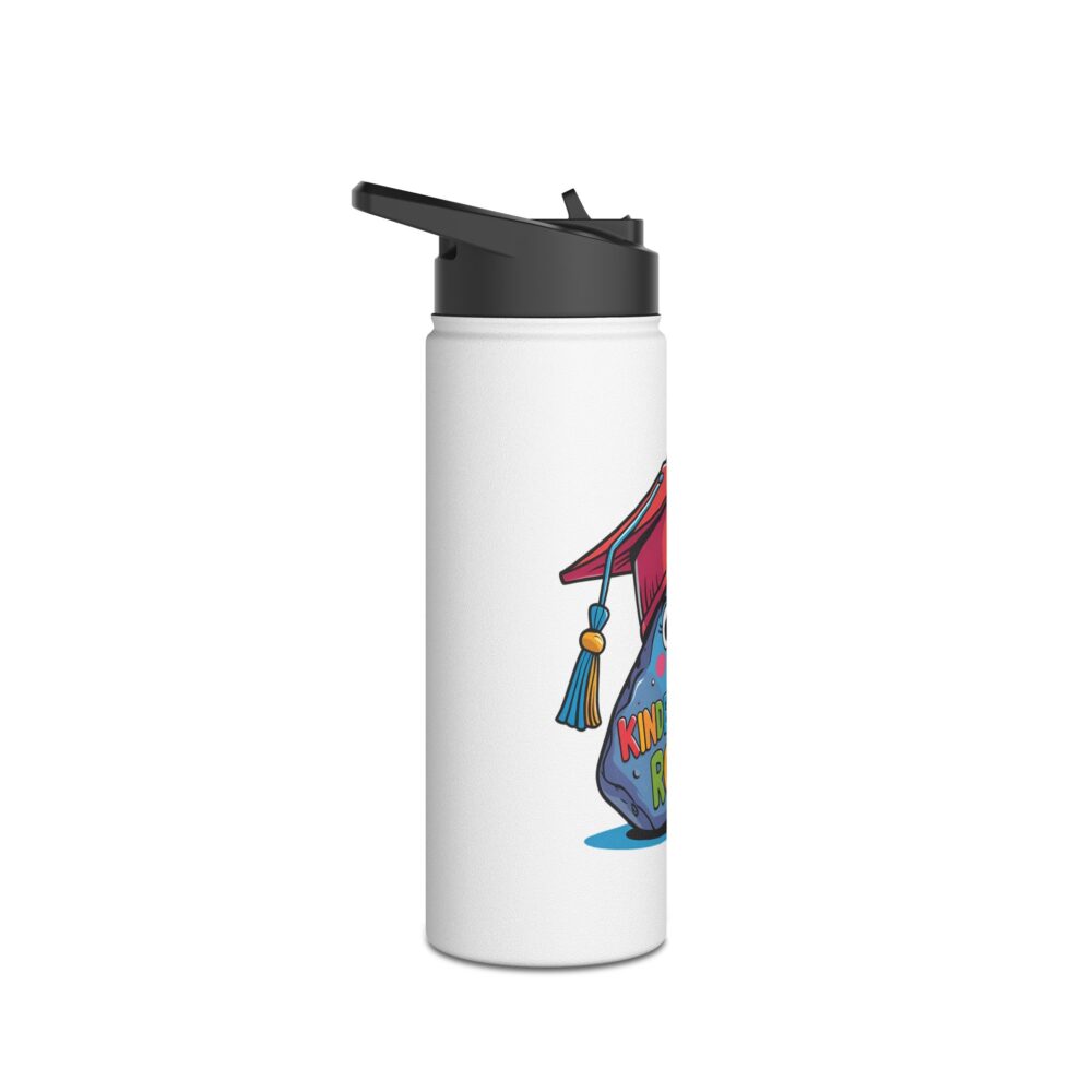 Kindergarten Rocks (white) - Stainless Steel Water Bottle - Image 7