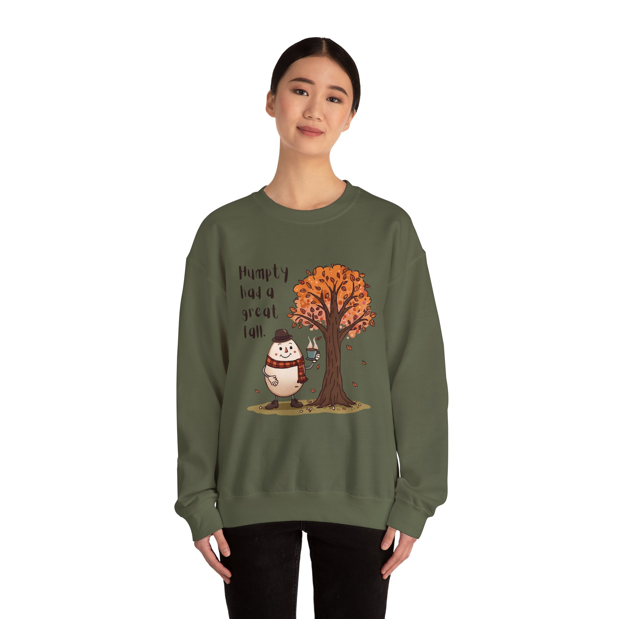 Humpty had a great Fall-Crewneck Sweatshirt - Image 36