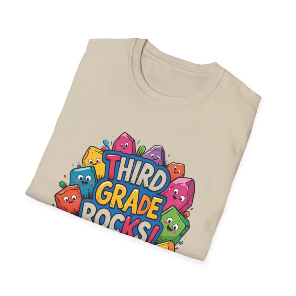 Third Grade Rocks - Unisex Soft style T-Shirt - Image 12
