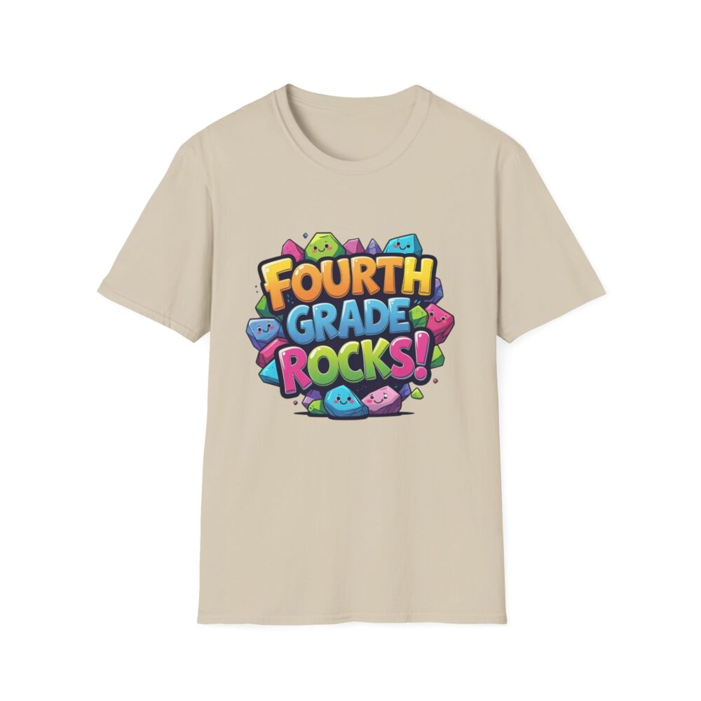 Fourth Grade Rocks - Unisex Soft style T-Shirt - Image 9