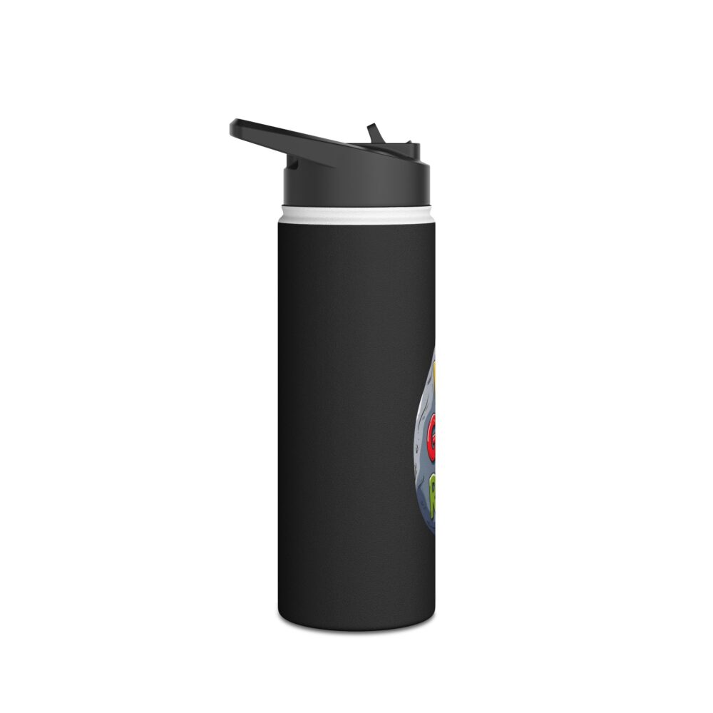 First Grade Rocks (black) - Stainless Steel Water Bottle - Image 7