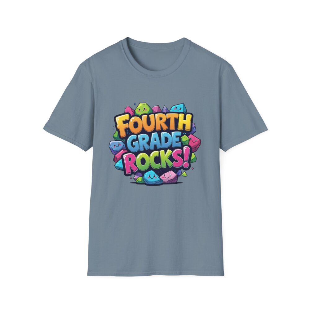 Fourth Grade Rocks - Unisex Soft style T-Shirt - Image 33