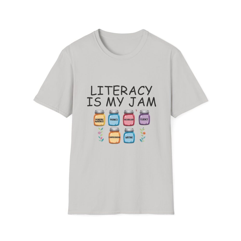 Literacy is My Jam - Unisex Soft Style T-Shirt - Image 9