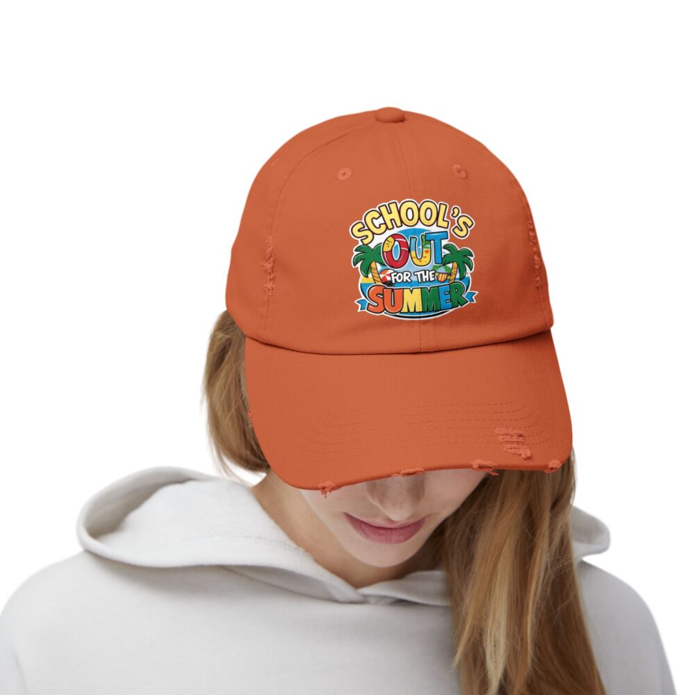 School's Out - Fun Summer Hat, Unisex Adjustable Baseball Cap - Image 12