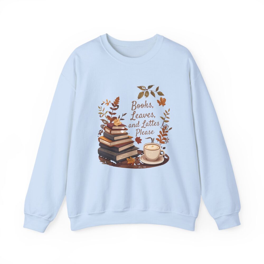 Books, Leaves, and Lattes Please-Crewneck Sweatshirt - Image 17