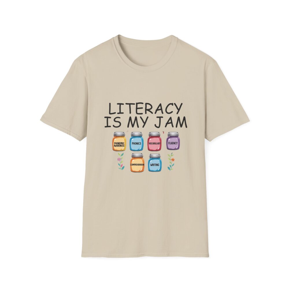 Literacy is My Jam - Unisex Soft Style T-Shirt - Image 5