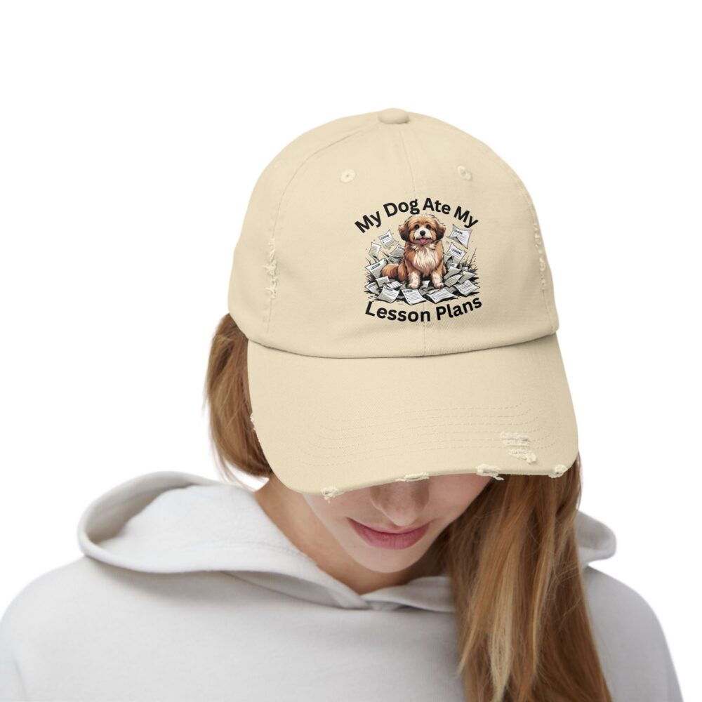My Dog Ate My Lesson Plans, Unisex Adjustable Baseball Cap - Image 4