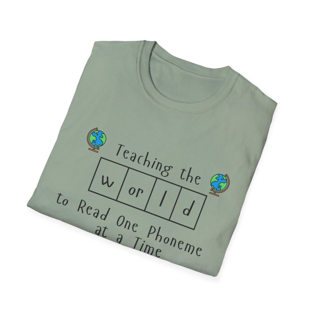 Teaching the "World" to Read One Phoneme at a Time - Unisex Soft style T-Shirt - Image 24
