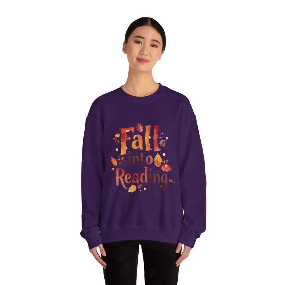 Fall Into Reading-Crewneck Sweatshirt - Image 48