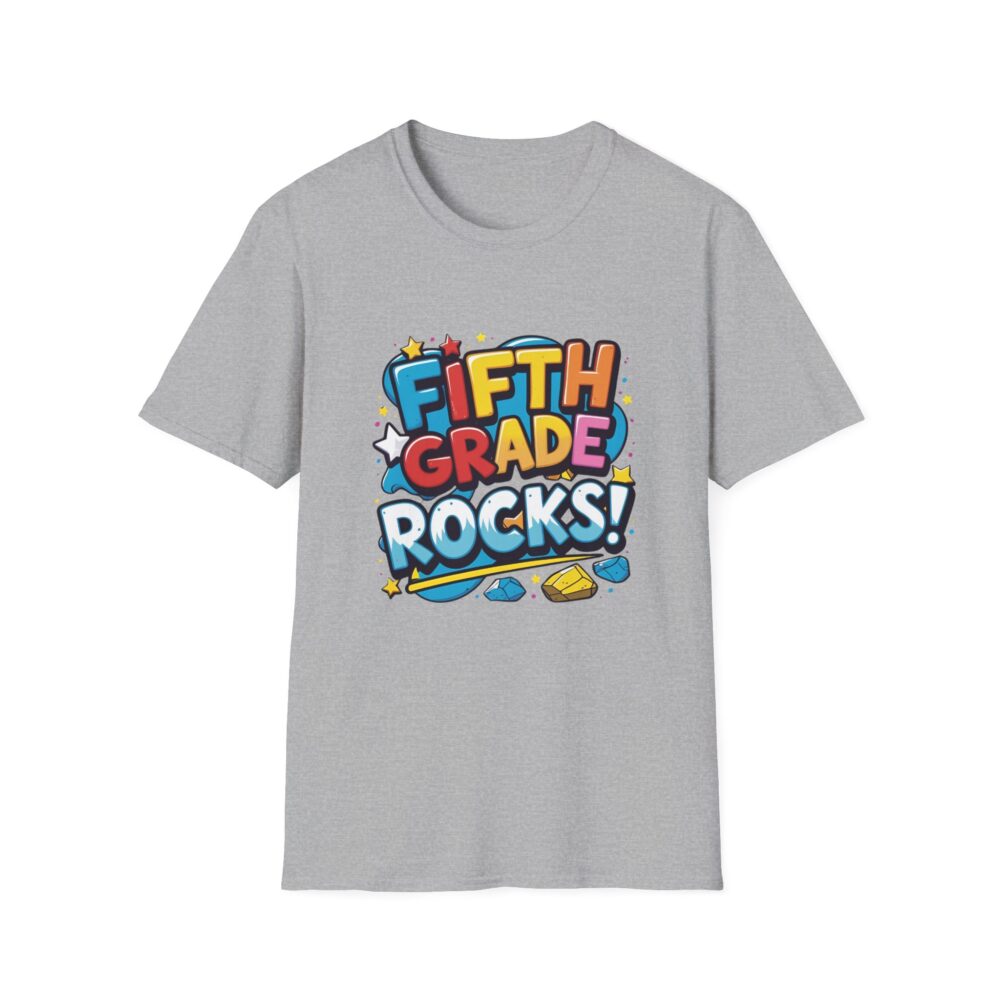 Fifth Grade Rocks - Unisex Soft style T-Shirt - Image 13