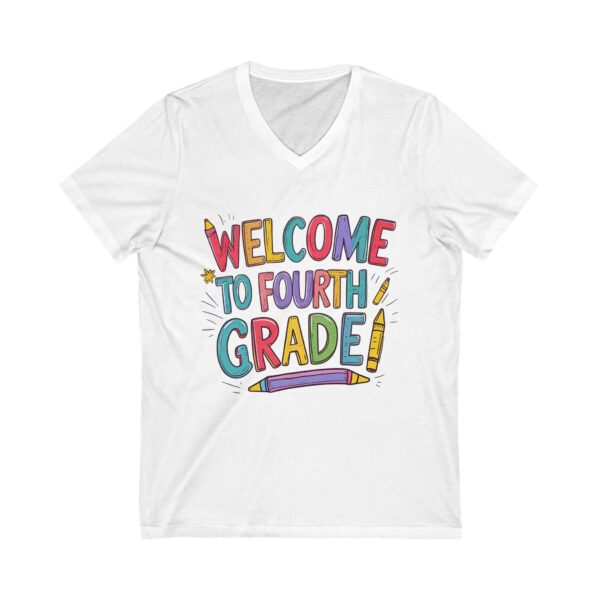 Welcome to Fourth Grade - Unisex V-Neck Tee